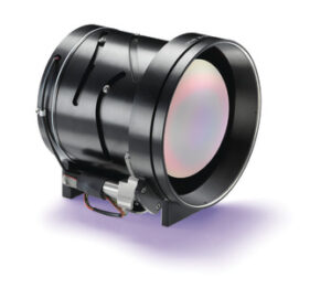 LWIR zoom lens with vehicle detection